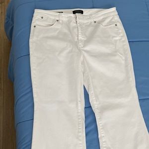 Talbots flawless five pocket white jeans